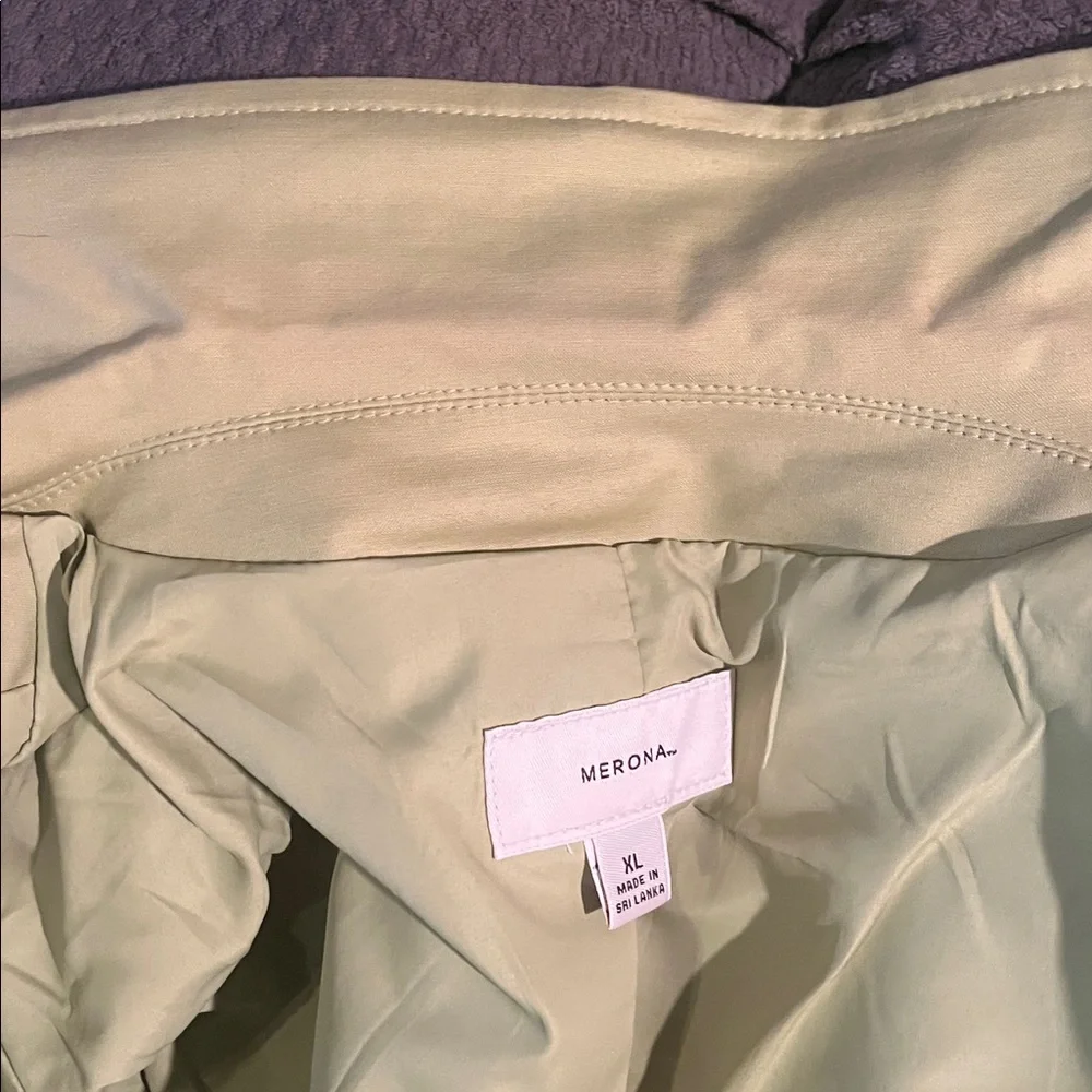 3/$15. Ladies Merona trench coat XL - Picture 9 of 10